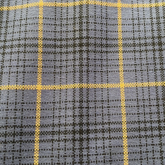 Nordstrom Blue/Gold Plaid Pull-On Flat Front Stretchy Pants - Size L - Picture 6 of 9